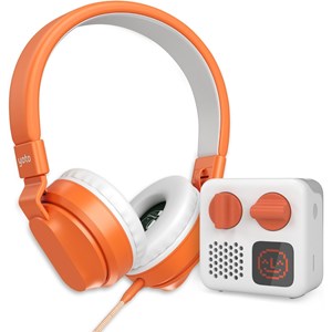 Casque audio orange