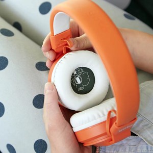 Casque audio orange