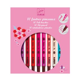 Djeco 10 feutres pinceaux fille