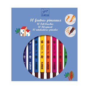 Djeco 10 feutres pinceaux classique