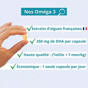 Oméga 3 dha d'algues - système nerveux et circulation