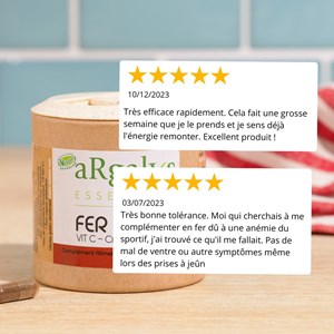 Complexe fer + vitamine c, b9 et carotte - énergie et vitalité