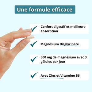 Magnésium bisglycinate + b6 - fatigue et récupération musculaire