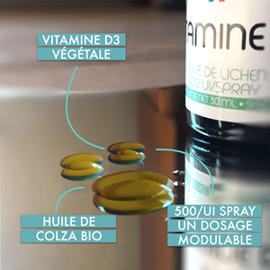 Vitamine d3 végétale - immunité et ossature