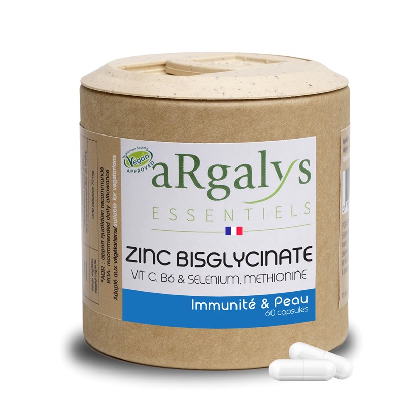 Zinc bisglycinate - immunité et peau