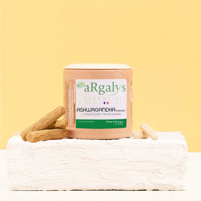 Ashwagandha + magnésium et tryptophane