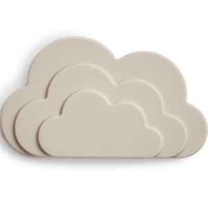 Jouet de dentition nuage gris