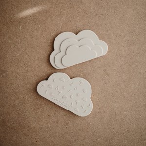 Jouet de dentition nuage gris