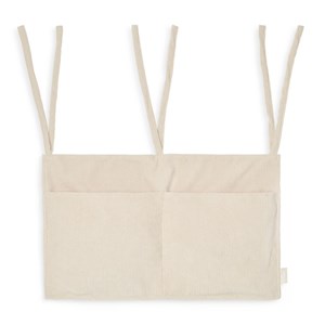 Vide-poches à suspendre velours côtelé nougat