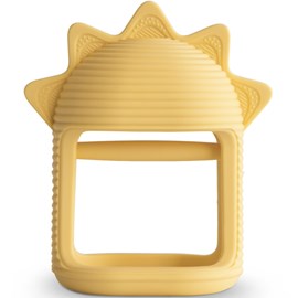 Jouet de dentition en silicone sun yellow