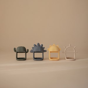 Jouet de dentition en silicone sun yellow