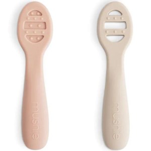 Lot de 2 cuillères d'apprentissage blush-shifting sand