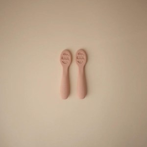 Lot de 2 cuillères d'apprentissage blush-shifting sand
