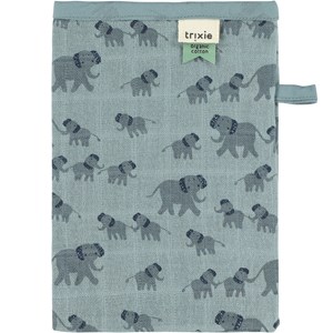 Lot de 3 gants de toilette en mousseline enchanting elephant