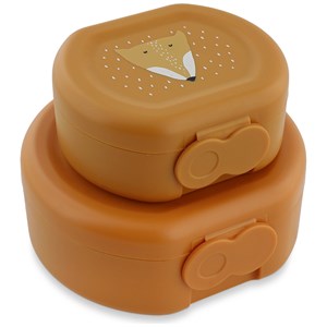 Lot de 2 boîtes à goûter à clip mr. Fox