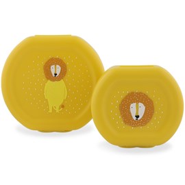 Lot de 2 boîtes à goûter à clip mr. Lion