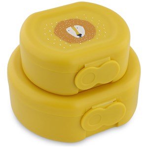 Lot de 2 boîtes à goûter à clip mr. Lion