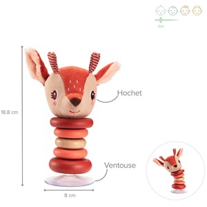 Hochet swing à ventouse stella (15 cm)