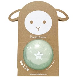 Ballon paillettes bleu (10 cm)