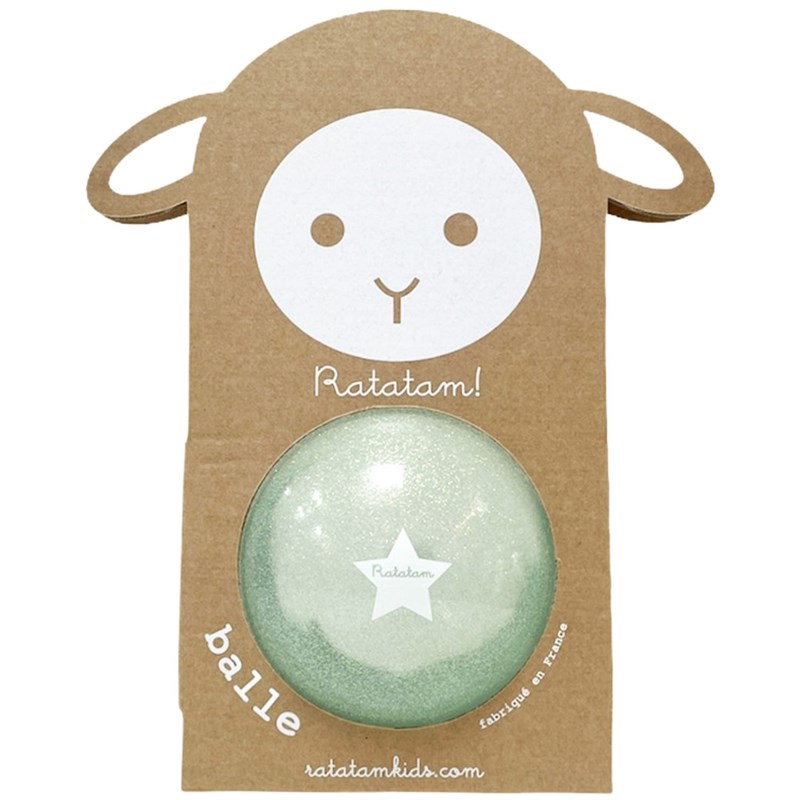 Ballon paillettes bleu (10 cm)