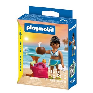 Vacancière à la plage spécial +
