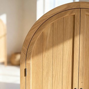 Armoire arrondie bois orme