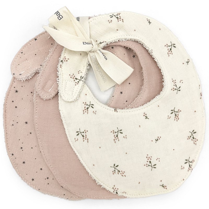 Lot de 3 bavoirs roseberry