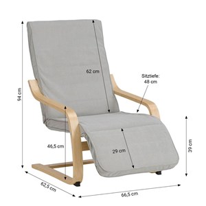 Fauteuil homestyle4u beige