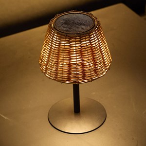 Lampe de table solaire beige amira