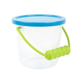 Seau transparent avec couvercle