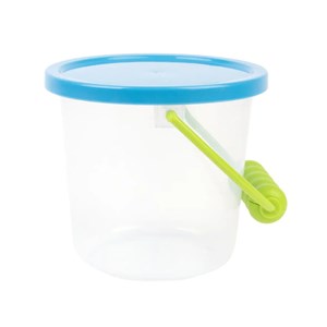 Seau transparent avec couvercle