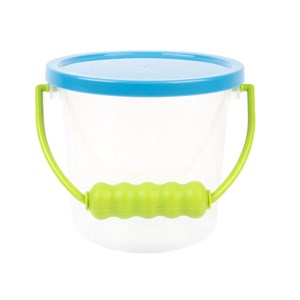 Seau transparent avec couvercle