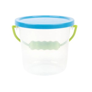 Seau transparent avec couvercle