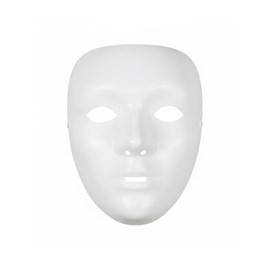 Masque blanc a peindre - 1 piece