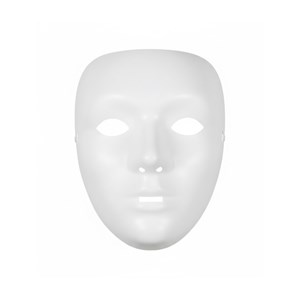 Masque blanc a peindre - 1 piece