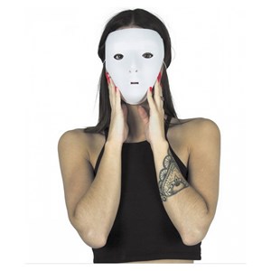 Masque blanc a peindre - 1 piece