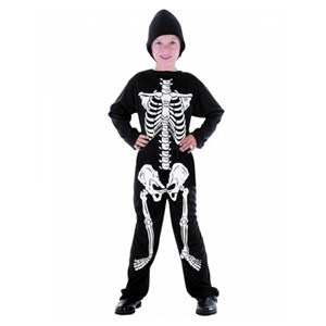 Costume pour enfant squelette 4-6 ans