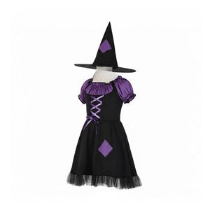 Costume sorciere violette 4-6 ans