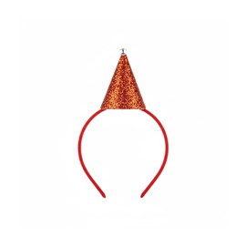 Serre tete bonnet noel glitter