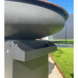 Bac à épices noir pour meuble brasero