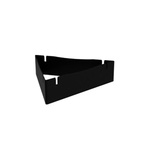 Socle noir pour brasero à poser