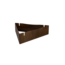 Socle en acier corten pour brasero à poser