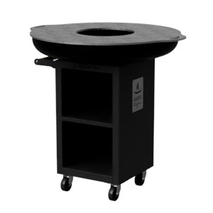 Brasero ø100cm sur meuble noir
