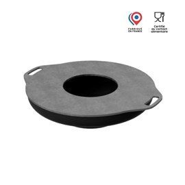 Brasero plancha ø80cm à poser