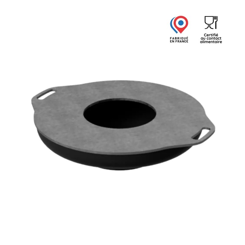 Brasero plancha ø80cm à poser