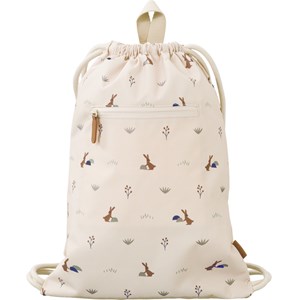 Sac à ficelles lapin sable