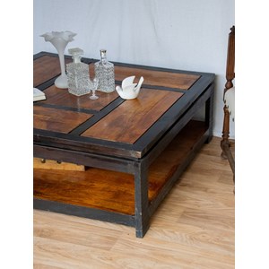 Table basse carrée en bois n°649