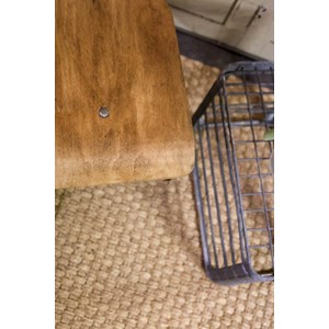 Chaise d'atelier en métal et bois n°880