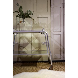 Desserte en chrome et verre n°232