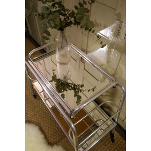 Desserte en chrome et verre n°232